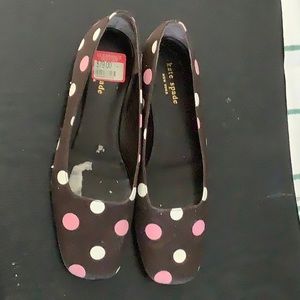 Kate Spade Ballerina Polka Dot Brown Flat